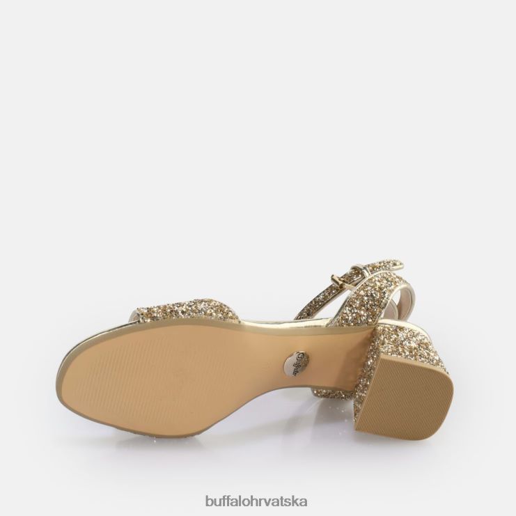 zlato Buffalo Rainelle veganska sandala s petom |sandale TDD6T542